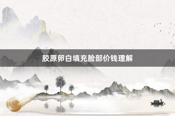 胶原卵白填充脸部价钱理解